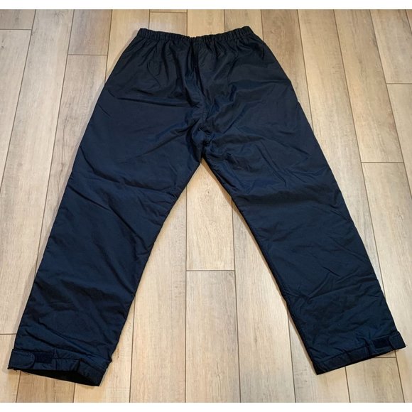 Vintage LL Bean Ski Pants Full Side Zip Thinsulate Mens Size Regular Large Black - Picture 9 of 12